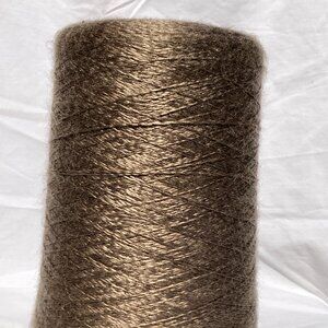 polyester shiny brown yarn cone